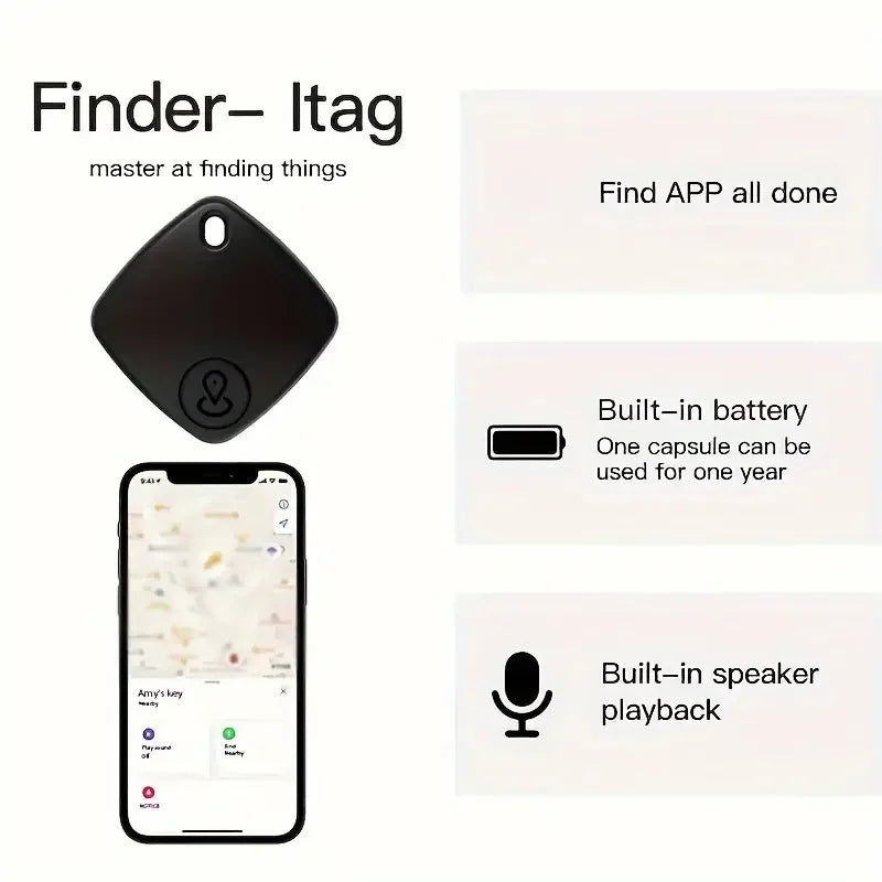 Smart Bluetooth Tracker Compatible con Apple Find My (AirTag iOS)