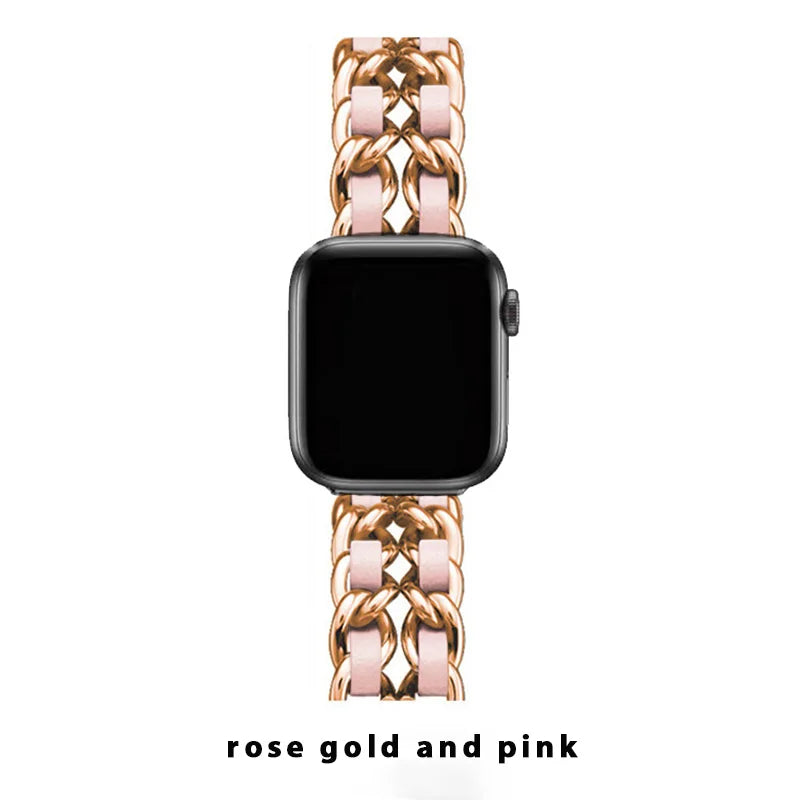 Women Metal Strap for Apple Watch Band