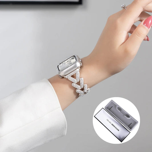Diamond Metal Strap for Apple Watch