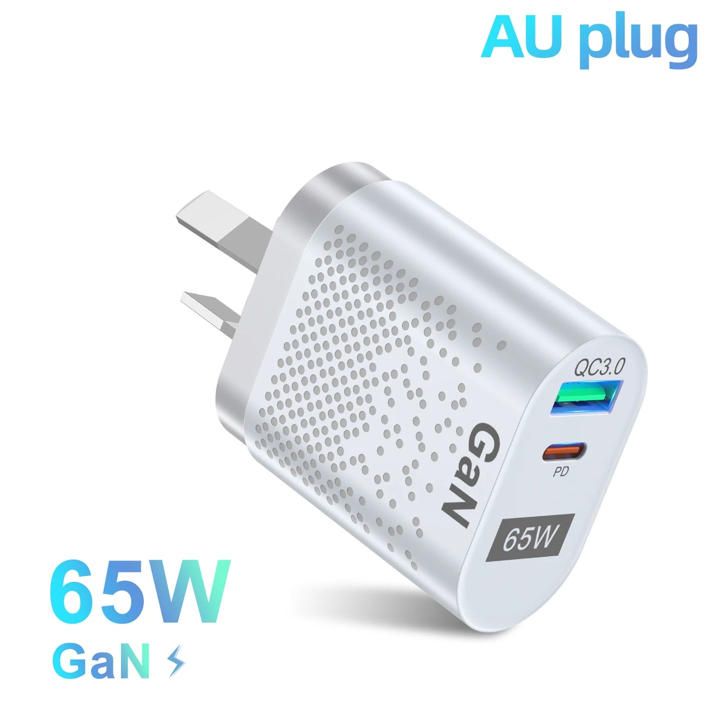 65W GaN Charger iPhone Compatible
