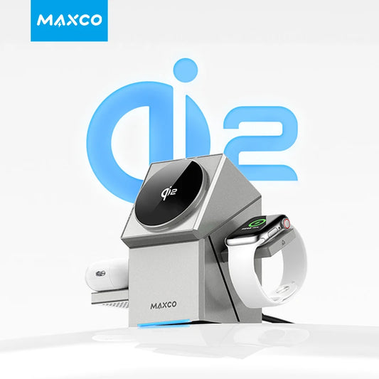Certified Qi2 3-in-1 Magnetic Wireless Charging Stand iPhone