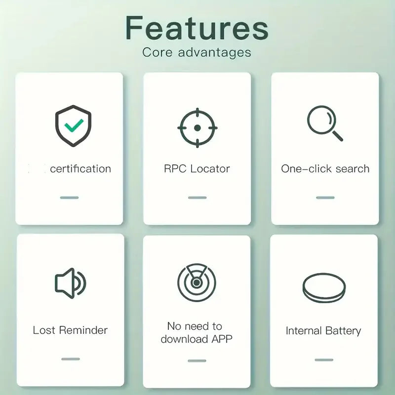 Smart Bluetooth Tracker Compatible con Apple Find My (AirTag iOS)