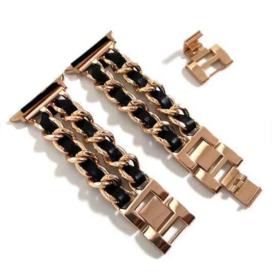 Women Metal Strap for Apple Watch Band