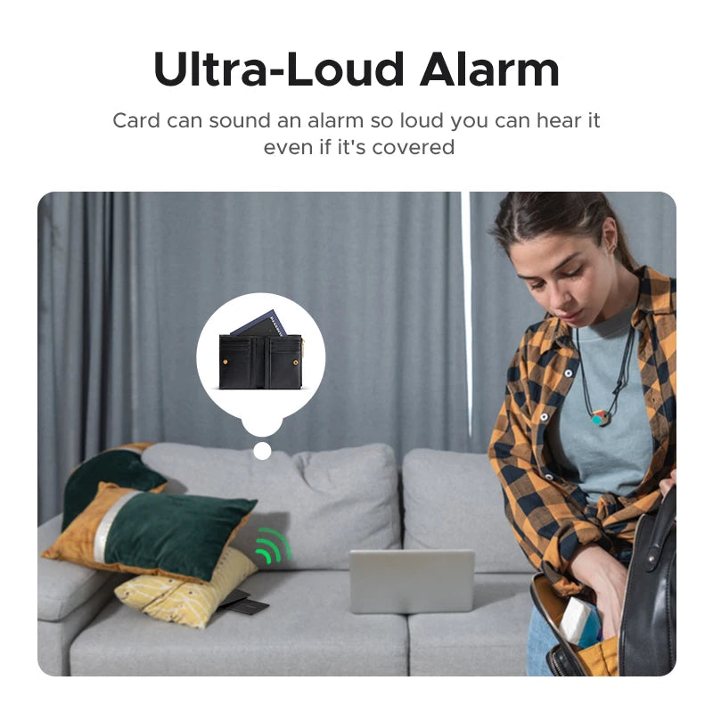 UGREEN Security SmartTrack Card Works with Apple Find (AirTag iOS Only)
