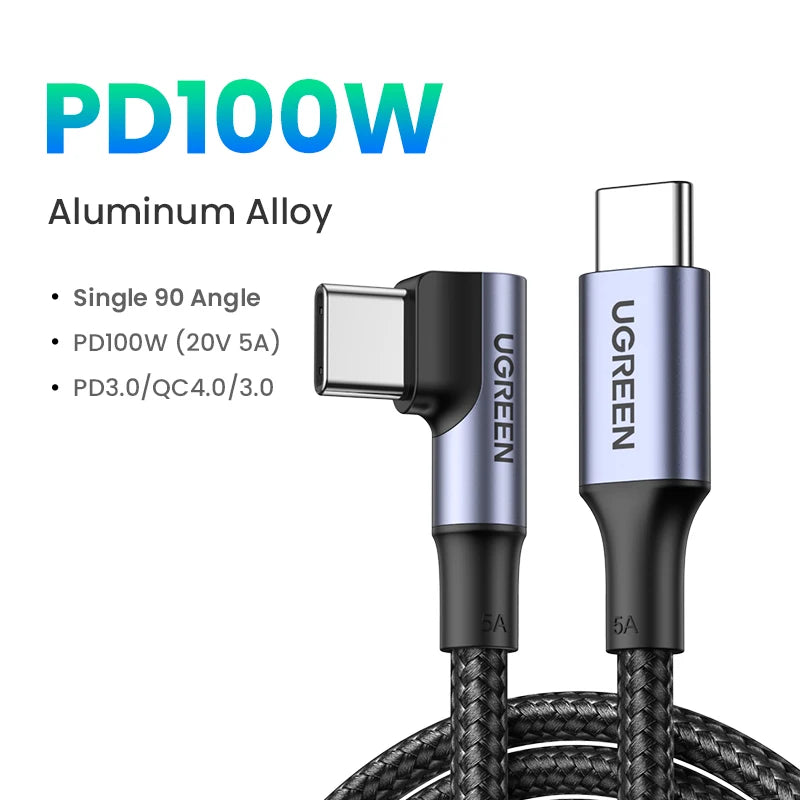 UGREEN 100W USB Type C To USB C Cable For Macbook iPad Iphone