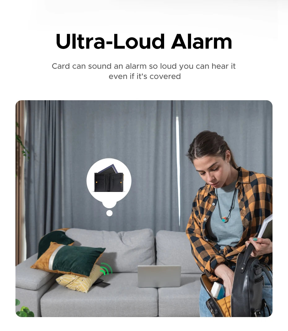 UGREEN Security SmartTrack Card Works with Apple Find (AirTag iOS Only)