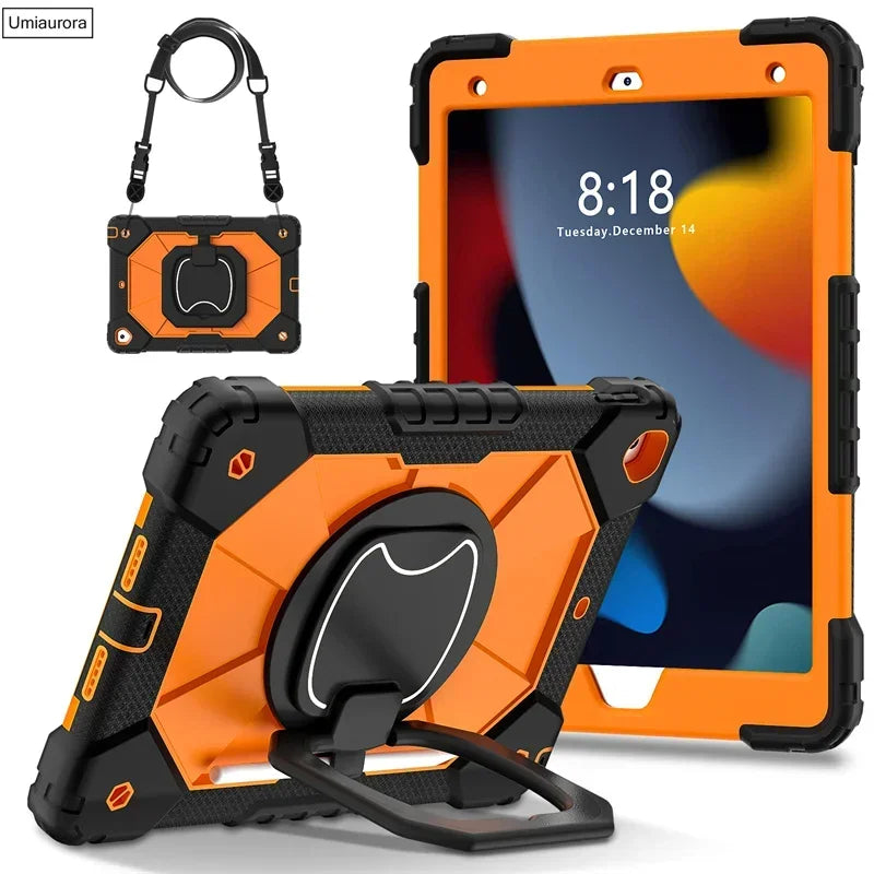 Kids Ipad Case Rotation Handle Stand