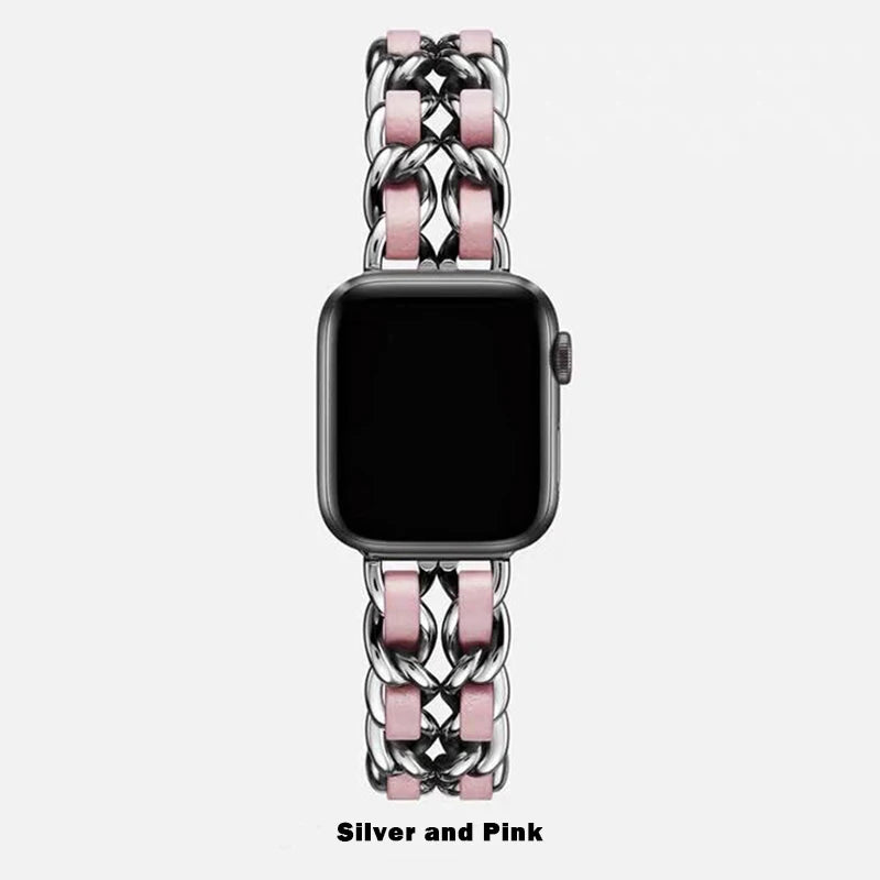 Women Metal Strap for Apple Watch Band
