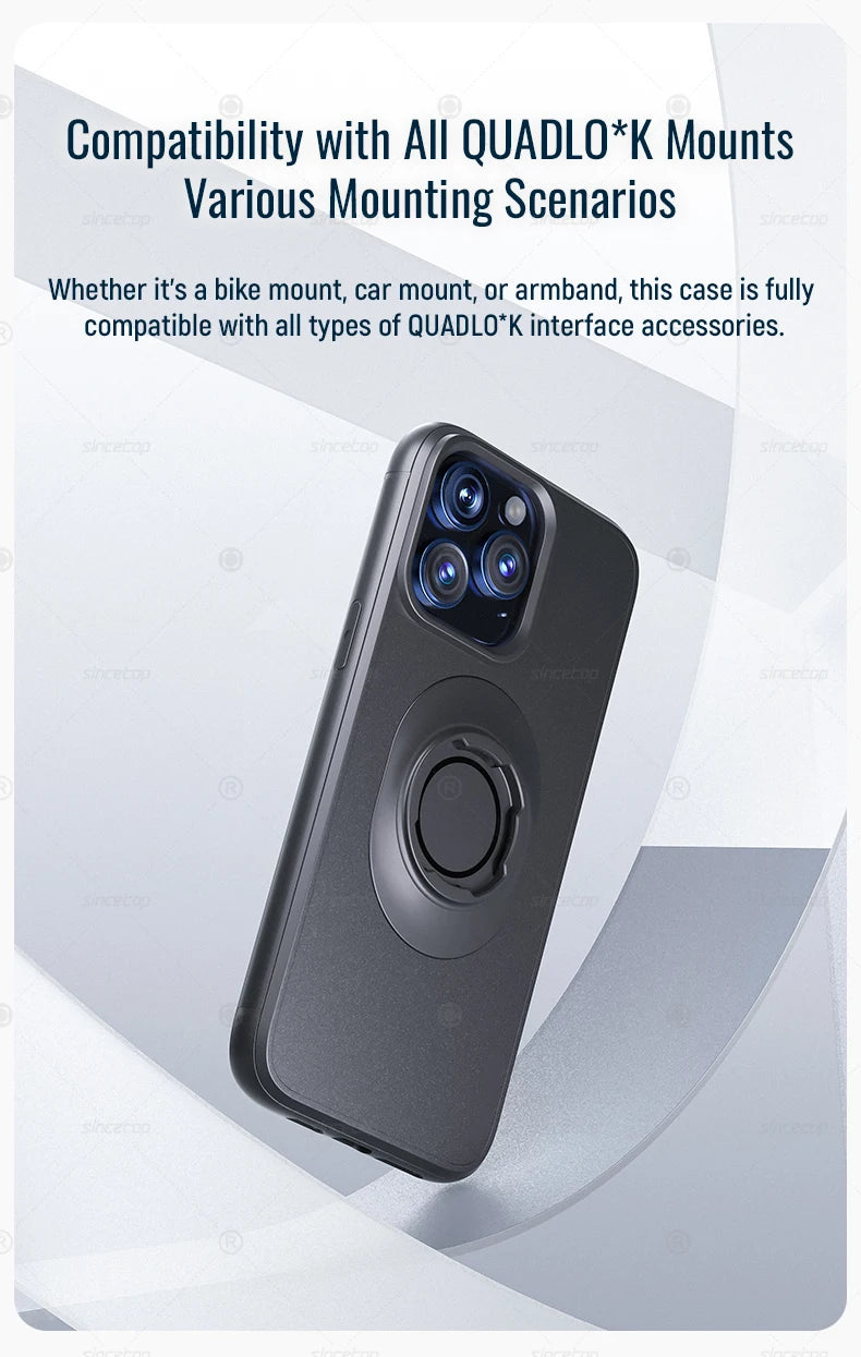Quick Mount Shockproof Case for iPhone – Compatible with QuadLo*k