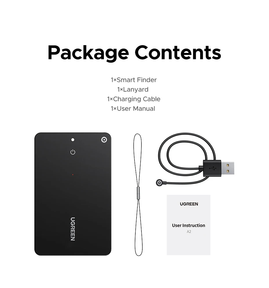 UGREEN Security SmartTrack Card Works with Apple Find (AirTag iOS Only)