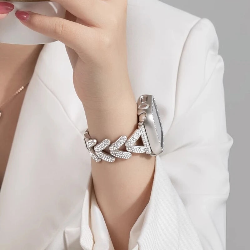 Diamond Metal Strap for Apple Watch