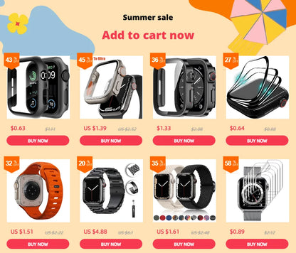 Glass+Cover For Apple Watch