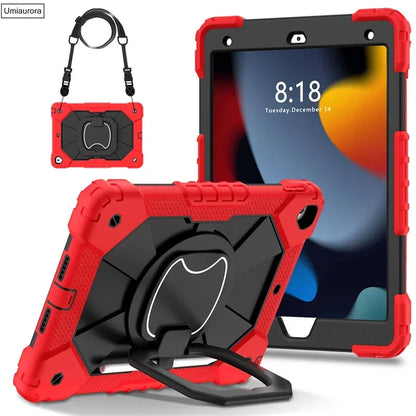Kids Ipad Case Rotation Handle Stand