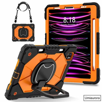 Kids Ipad Case Rotation Handle Stand