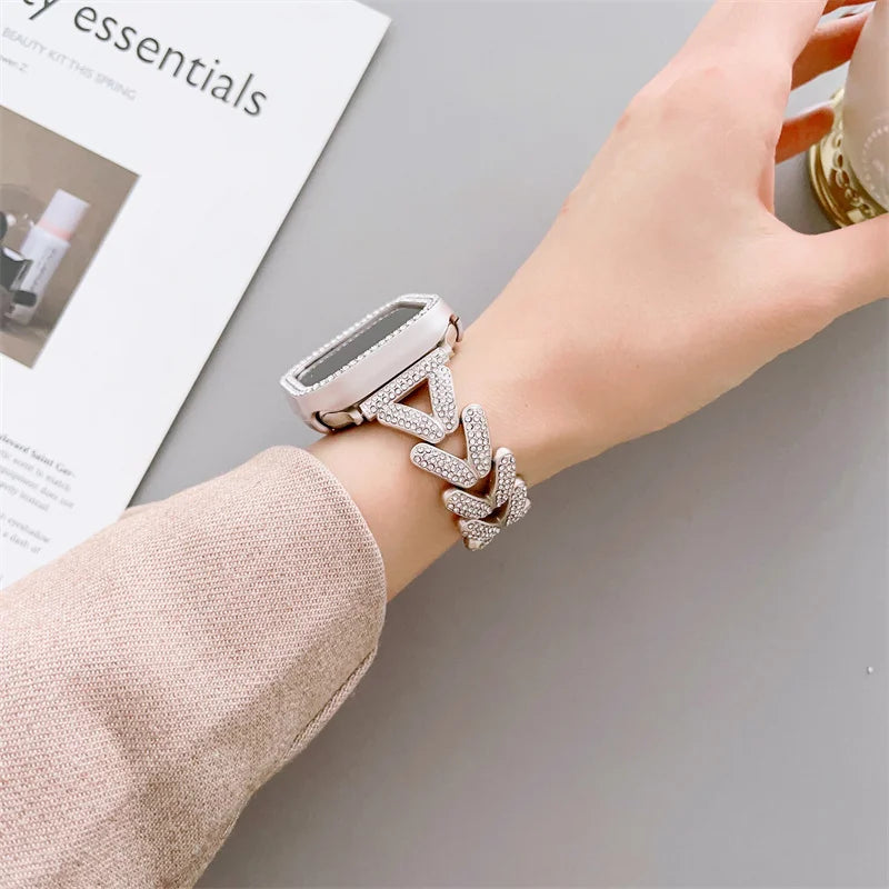 Diamond Metal Strap for Apple Watch