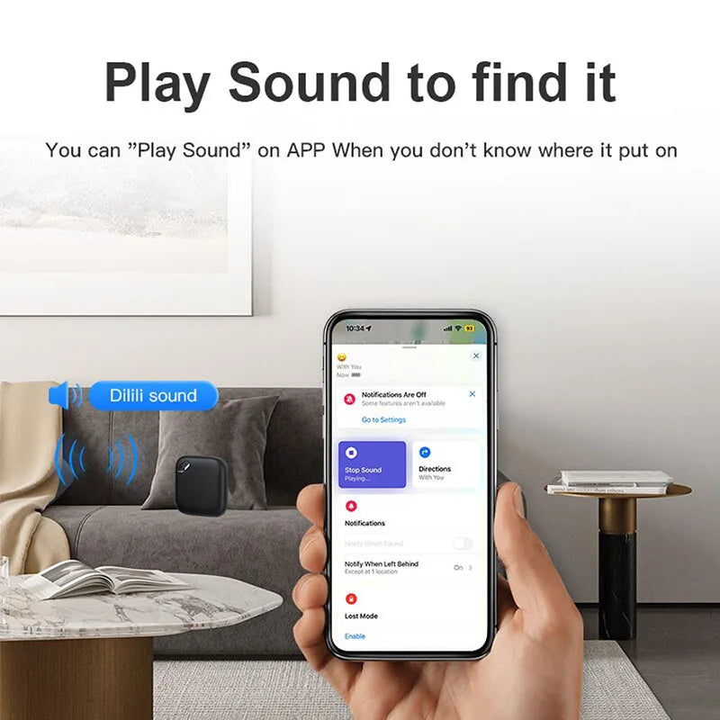 Smart Bluetooth Tracker Compatible con Apple Find My (AirTag iOS)