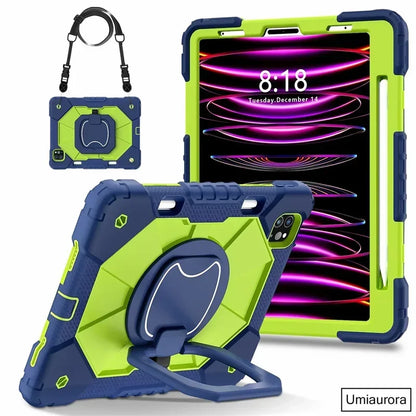 Kids Ipad Case Rotation Handle Stand