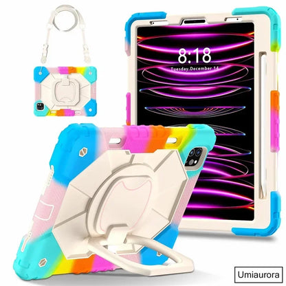 Kids Ipad Case Rotation Handle Stand