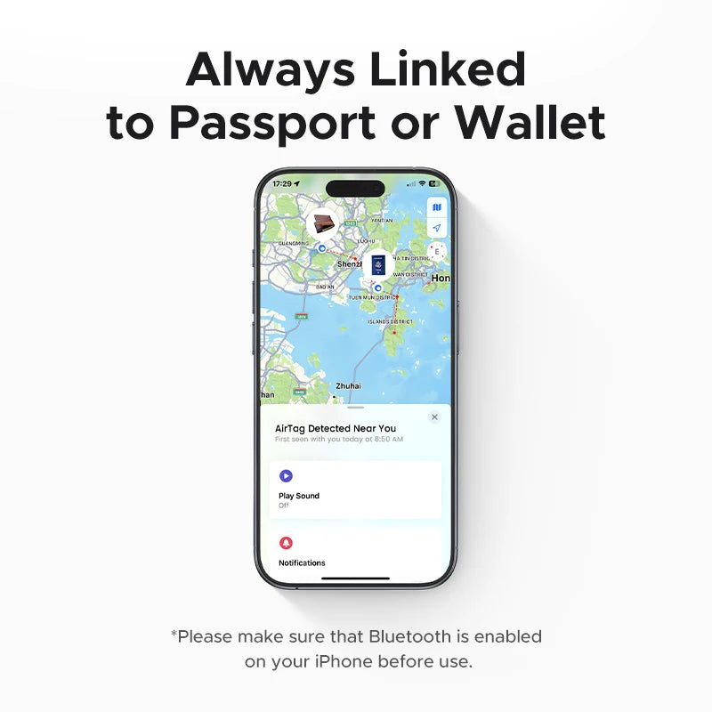 UGREEN Security SmartTrack Card Works with Apple Find (AirTag iOS Only)
