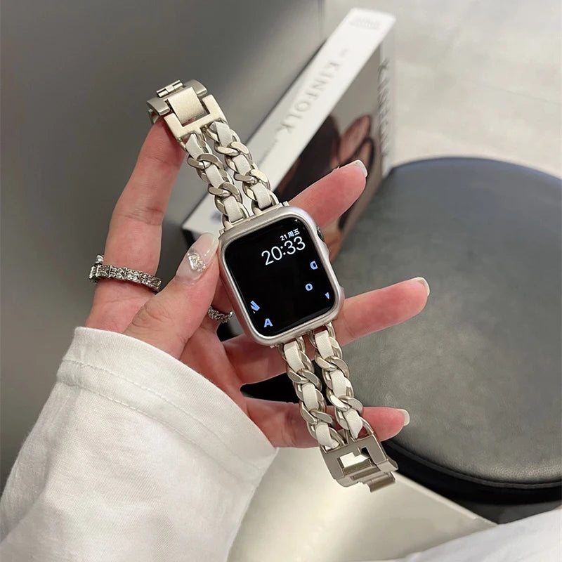 Women Metal Strap for Apple Watch Band