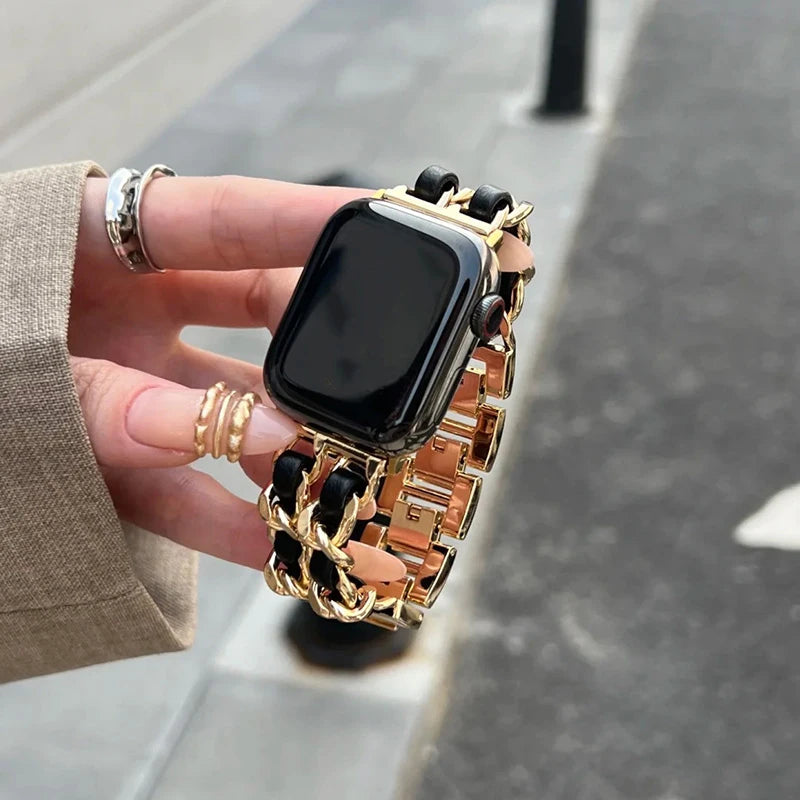Women Metal Strap for Apple Watch Band