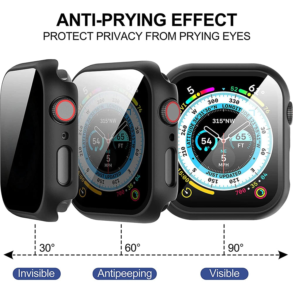 Case for Apple Watch Series 10 Anti-Peeping Screen