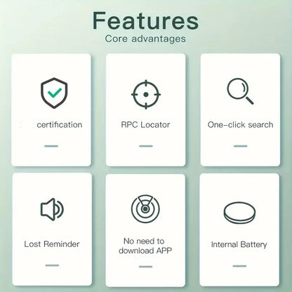 Smart Bluetooth Tracker Compatible con Apple Find My (AirTag iOS)
