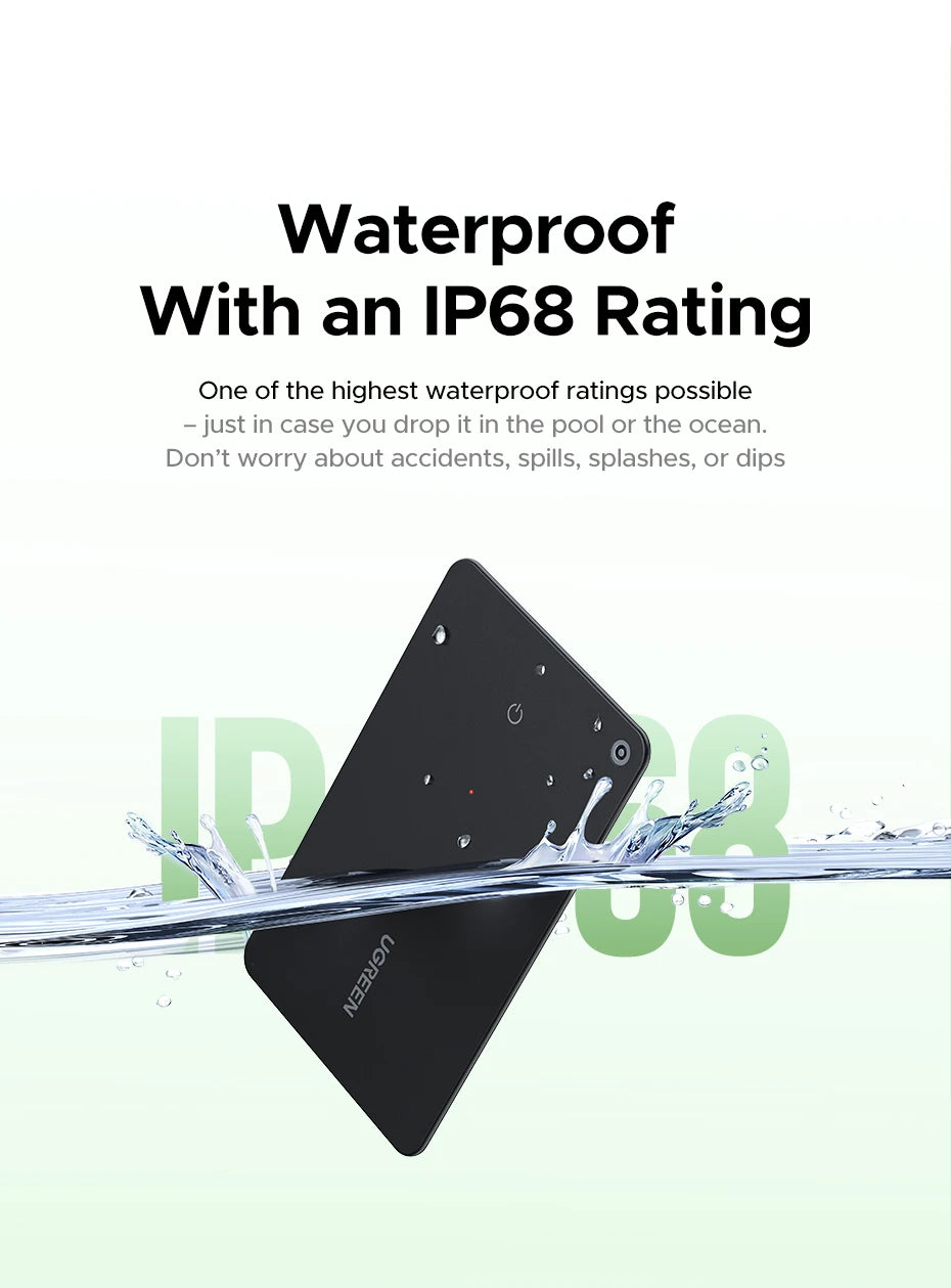 UGREEN Security SmartTrack Card Works with Apple Find (AirTag iOS Only)