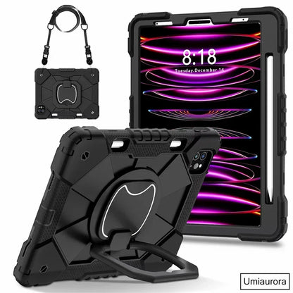 Kids Ipad Case Rotation Handle Stand