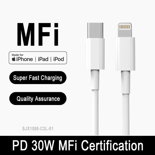USB-C to Lightning Cable MFi Certified iPhone