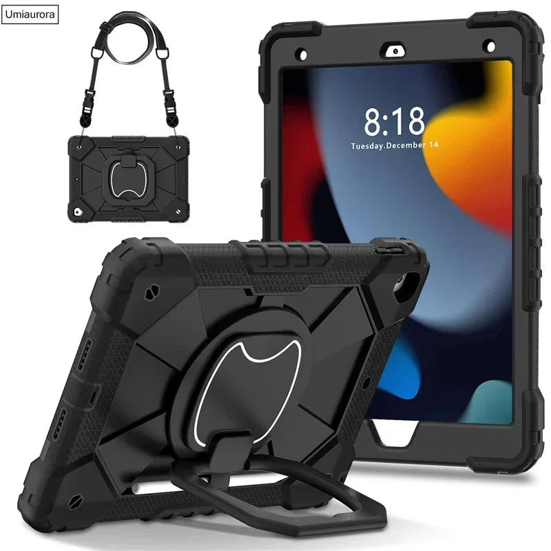 Kids Ipad Case Rotation Handle Stand