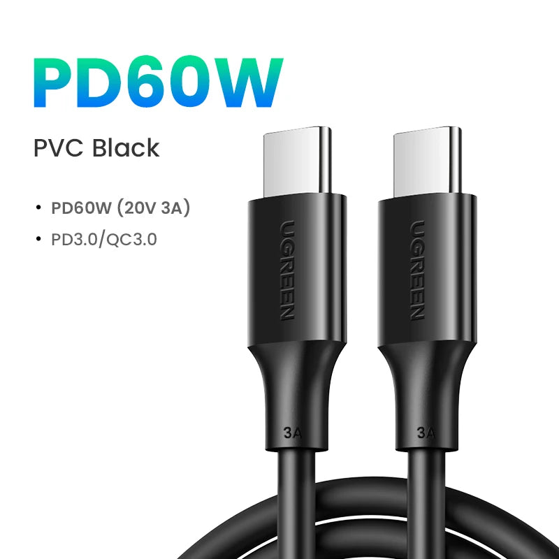 UGREEN 100W USB Type C To USB C Cable For Macbook iPad Iphone