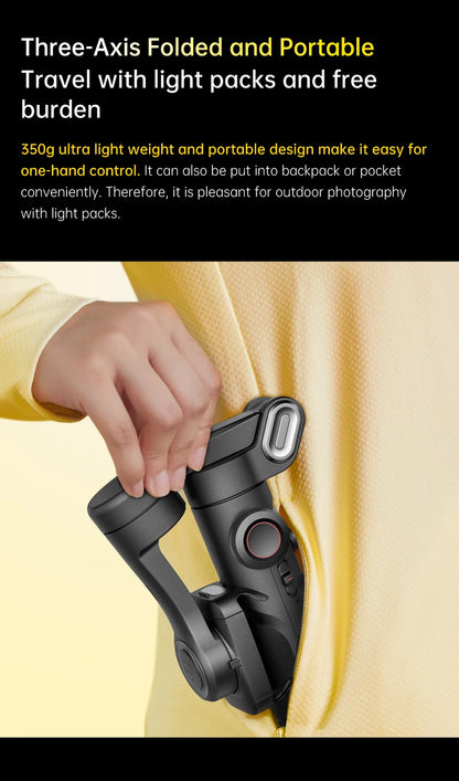 AOCHUAN 3-Axis Handheld Gimbal Stabilizer for Smartphone Audio & Video