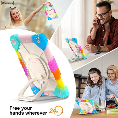 Kids Ipad Case Rotation Handle Stand