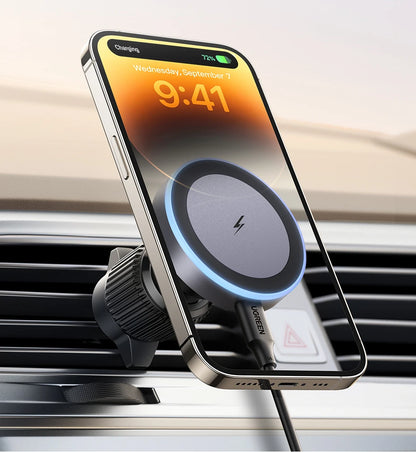 UGREEN Qi2 15W Magnetic Car Phone Holder Charging for Magsafe