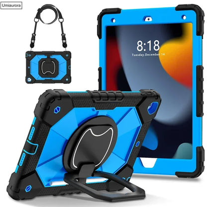 Kids Ipad Case Rotation Handle Stand