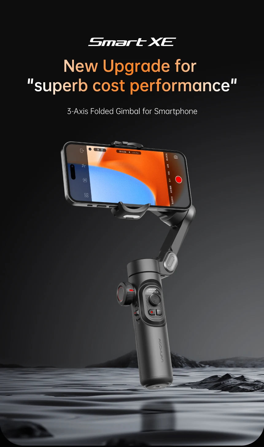 AOCHUAN 3-Axis Handheld Gimbal Stabilizer for Smartphone Audio & Video