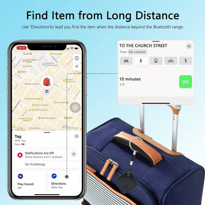 Smart Bluetooth Tracker Compatible con Apple Find My (AirTag iOS)