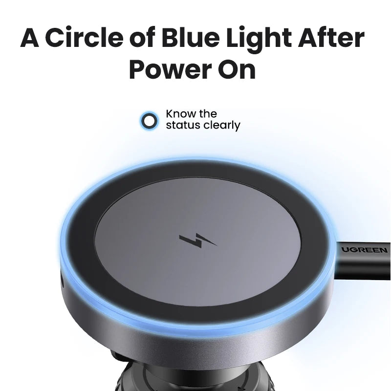 UGREEN Qi2 15W Magnetic Car Phone Holder Charging for Magsafe