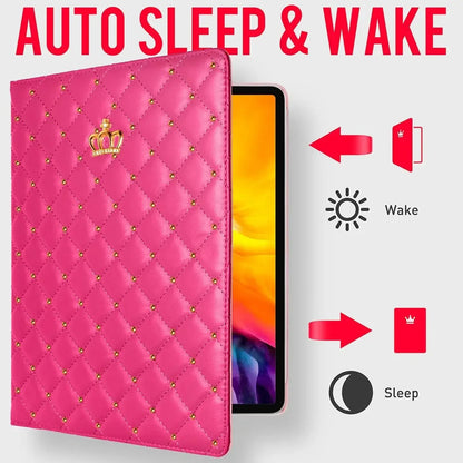 Luxury Crown Bling Diamond Case for iPad
