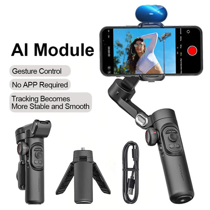 AOCHUAN 3-Axis Handheld Gimbal Stabilizer for Smartphone Audio & Video