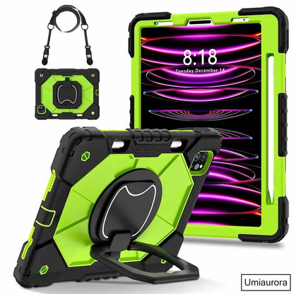 Kids Ipad Case Rotation Handle Stand