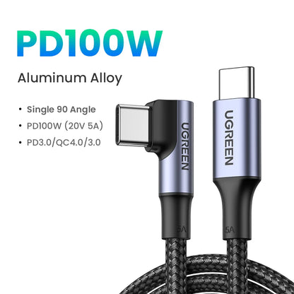 UGREEN 100W USB Type C To USB C Cable For Macbook iPad Iphone