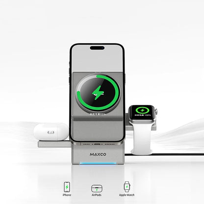 Certified Qi2 3-in-1 Magnetic Wireless Charging Stand iPhone