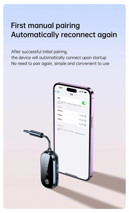 Airplane Bluetooth 5.3 Adapter – AirPods Compatible