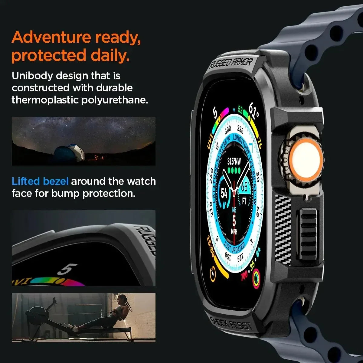 Rugged Armor Case For Apple Watch
