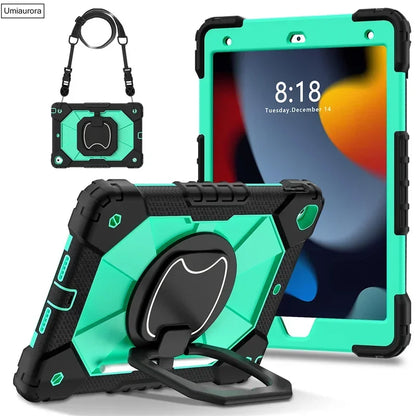 Kids Ipad Case Rotation Handle Stand
