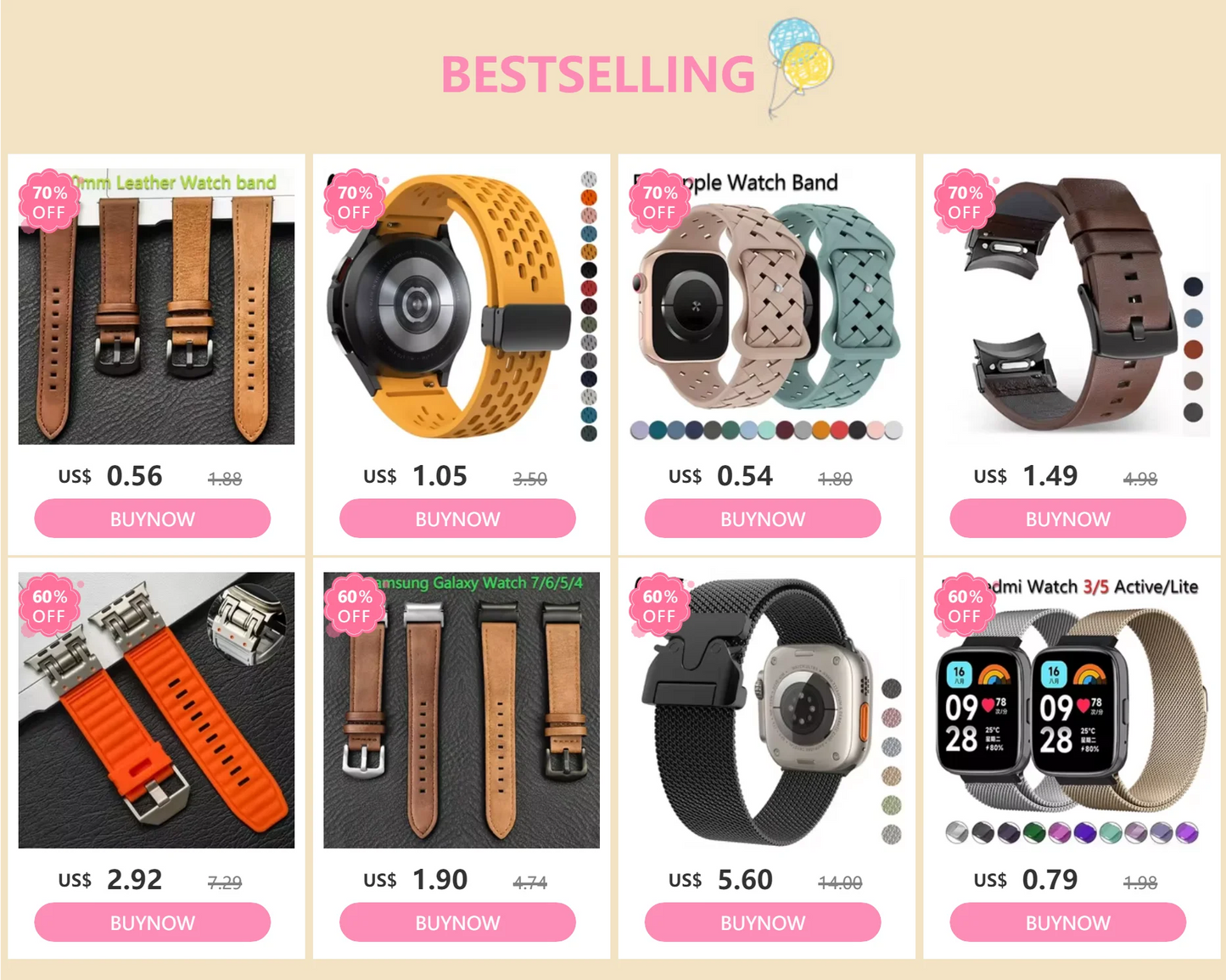 Silicone Band for Apple Watch