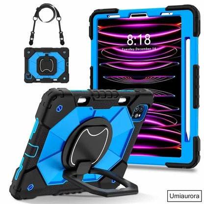 Kids Ipad Case Rotation Handle Stand