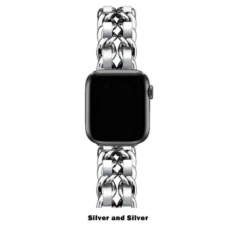 Women Metal Strap for Apple Watch Band